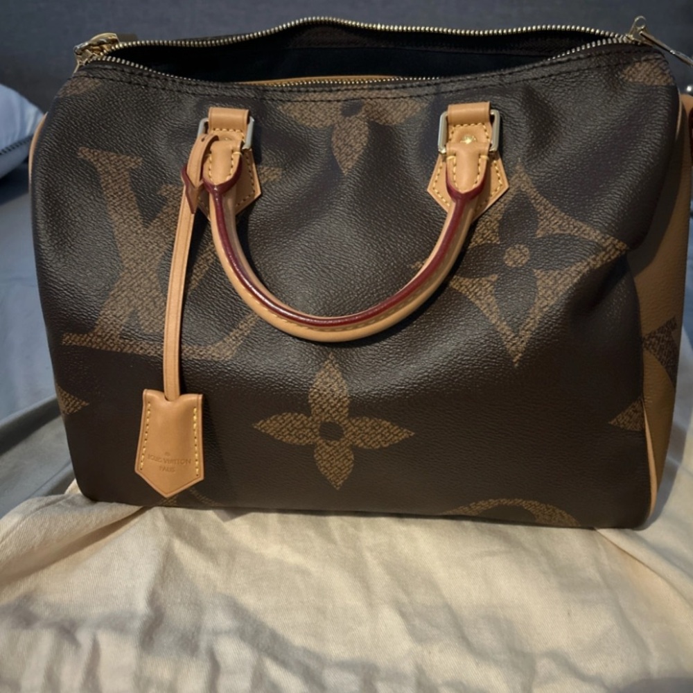 LV Reverse Monogram Giant Speedy